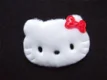 Lieve witte Hello Kitty met rode strik ~ 4 cm - 0 - Thumbnail