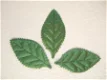 Mooi blad van groen satijn ~ 5 cm - 0 - Thumbnail