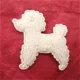 Schattig crème poedel hondje ~ 4 cm - 0 - Thumbnail