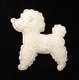 Schattig crème poedel hondje ~ 4 cm - 2 - Thumbnail