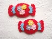 Mooi snoepje met bloem ~ 4 cm ~ Rood - 0 - Thumbnail