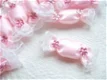 Lief roze satijnen snoepje ~ 4 cm - 0 - Thumbnail