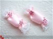 Lief roze satijnen snoepje ~ 4 cm - 2 - Thumbnail