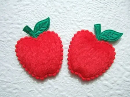 Grote bont appel ~ 4 cm ~ Rood - 0