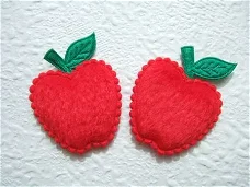 Grote bont appel ~ 4 cm ~ Rood