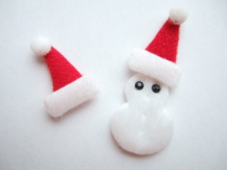 Leuke rode kerstman muts ~ 2,5 cm - 0