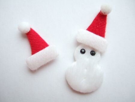 Mooie witte sneeuwpop ~ 3 cm - 2
