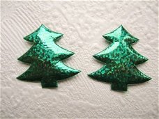 Mooie glinsterende kerstboom ~ 3 cm ~ Groen