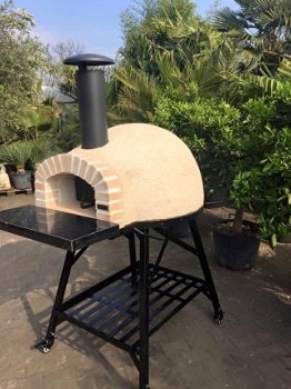 Houtgestookte pizzaoven AMALFI REAL BRICK AD 70cm - 3