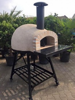 Houtgestookte pizzaoven AMALFI REAL BRICK AD 70cm - 4