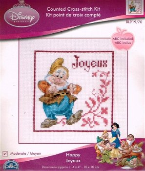 DISNEY BORDUURPAKKET , DWERG HAPPY laatste - 1