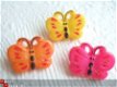 Prachtige vlinder met stippen ~ 4,5 cm ~ Roze / paars - 5 - Thumbnail