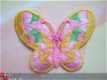 Prachtige vlinder met stippen ~ 4,5 cm ~ Roze / paars - 8 - Thumbnail