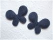 Mooie grote blauwe denim vlinder ~ 4 cm - 0 - Thumbnail