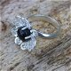 Zilveren ring met onyx - 2 - Thumbnail
