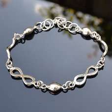 Zilveren armband Infinity