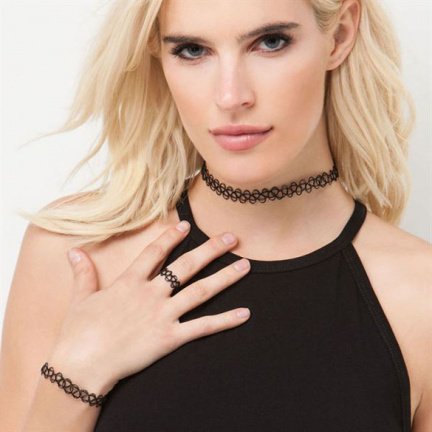 Tattoo choker 3-delige set - nr. 1