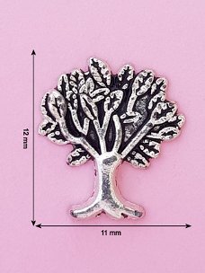 Bedel/ Charm 0067, levensboom (zilver)