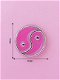 Bedel/ Charm 0069, Yinyang roze - 1 - Thumbnail