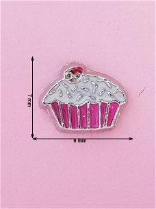 Bedel / Charm 0110, Roze cupcake