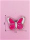 Bedel / Charm 0152, Vlinder donker roze - 1 - Thumbnail