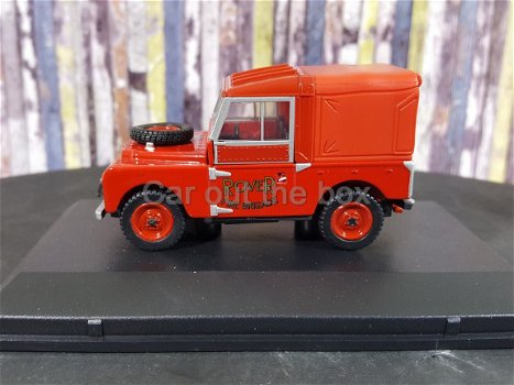 Land Rover Series 1 88 ROVER FIRE BRIGADE rood 1:43 Oxford - 1