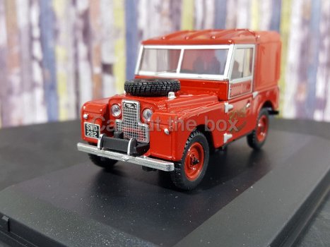 Land Rover Series 1 88 ROVER FIRE BRIGADE rood 1:43 Oxford - 2