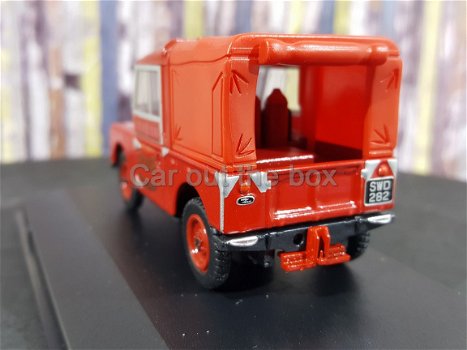 Land Rover Series 1 88 ROVER FIRE BRIGADE rood 1:43 Oxford - 3