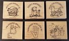 SALE NIEUW RETIRED Houten Stempel Set Gift Tags 2000 van Stampin Up - 1 - Thumbnail