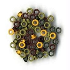 SALE! NIEUW 60 eyelets Assorti Herfst kleuren van Artemio