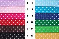 Grosgrain polkadots band ~ 9 mm ~ Lila paars - 2 - Thumbnail