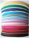 Grosgrain polkadots band ~ 9 mm ~ Geel - 3 - Thumbnail