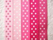 Grosgrain polkadots band ~ 9 mm ~ Hard roze - 2 - Thumbnail