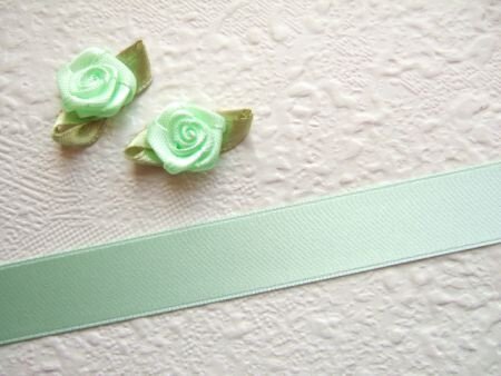 Double face satijn band ~ 16 mm ~ Mint groen - 0