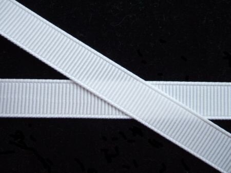 Grosgrain band ~ 10 mm ~ Wit - 2