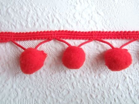 Bolletjes / pompoen band ~ Rood - 0