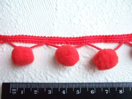 Bolletjes / pompoen band ~ Rood - 2