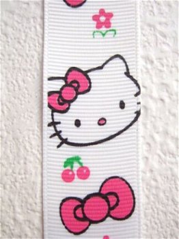 Grosgrain Hello Kitty band met strikjes ~ 25 mm - 0