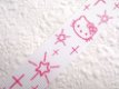 Grosgrain Hello Kitty band met sterretjes ~ 15 mm ~ Wit / roze - 2 - Thumbnail