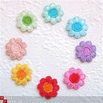 Geel bloemen band ~ 12 mm - 2