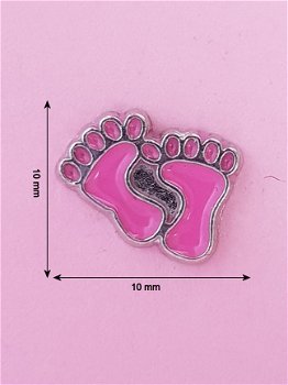Bedel / Charm 0116, Roze voetjes - 1