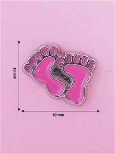 Bedel / Charm 0116, Roze voetjes