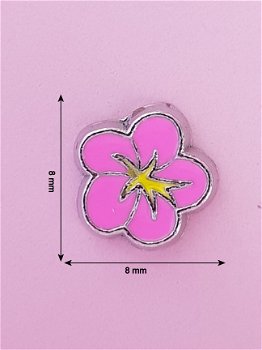 Bedel / Charm 0144, Licht roze bloem - 1