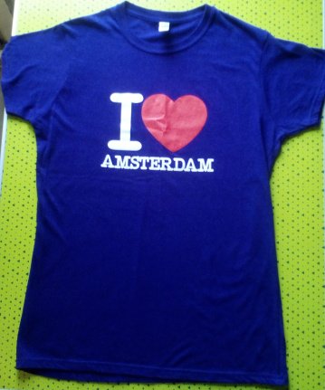 I Love Amsterdam t-shirt - nieuw - nr. 1