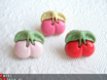 Gehaakte kersen ~ Fuchsia roze - 3 - Thumbnail