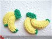 Gehaakte bananen ~ 4 cm - 2 - Thumbnail