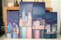 Skyline Hong Kong - 4 canvas panelen - perfecte staat! - 1 - Thumbnail