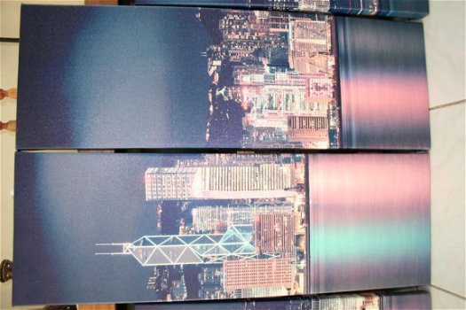 Skyline Hong Kong - 4 canvas panelen - perfecte staat! - 2