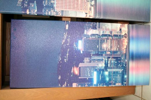 Skyline Hong Kong - 4 canvas panelen - perfecte staat! - 3