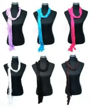 Trendy effen dames sjaals zwart grijs wit blauw bruin lila roze online kopen - 1